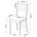 Mesa de Jantar 4 Lugares Ariana Mel/Veludo Cinza 26293 - Viero Móveis