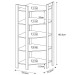 Closet 5 Prateleiras Az1020 Amêndoa/Branco - Tecno Mobili