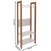 Closet 3 Prateleiras 1 Cabideiro Amêndoa/Branco Az1029 - Tecno Mobili