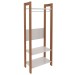 Closet 3 Prateleiras 1 Cabideiro Amêndoa/Branco Az1029 - Tecno Mobili