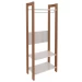 Closet 3 Prateleiras 1 Cabideiro Amêndoa/Branco Az1029 - Tecno Mobili