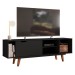 Rack para TV Até 60 Polegadas Oregon 1 Porta Preto - Olivar Móveis
