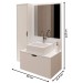 Armário de Banheiro com Cuba 2 Portas Branco Bn3628 - Tecno Mobili