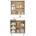 Armário de Banheiro 80 Cm 2 Portas com Cuba Cartagena/Branco 001131 - Ozini Móveis
