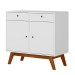 Aparador Windsor 90 2 Portas 2 Gavetas Branco - Olivar Móveis