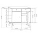 Aparador Windsor 90 2 Portas 2 Gavetas Off White - Olivar Móveis