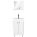 Armário de Banheiro 45 Cm 3 Portas com Cuba Branco 001342 - Ozini Móveis