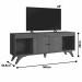 Rack para TV Até 65 Polegadas Madrid 2 Portas Off White/Naturalle - Mavaular