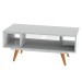 Mesa de Centro 2 Nichos Branco - Olivar Móveis
