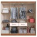 Guarda-Roupa Casal Catalunha 10 Portas 2 Gavetas Off White/Nogueira - Doripel Móveis