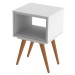 Mesa de Canto 1 Nicho Branco - Olivar Móveis