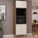 Torre Quente 3 Portas Ebano Fosco/Off White Fosco 1307 - Genialflex