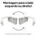 Escritório Completo Nero 4 Gavetas Branco - Artany Móveis