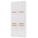 Paneleiro em Aço Diamante 6 Portas Branco 818309 - Telasul