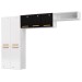 Cozinha de Aço Compacta Diamante 7 Portas Branco/Preto 818409 - Telasul