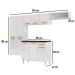 Cozinha de Aço Compacta Diamante 10 Portas 1 Gaveta Branco 818425 - Telasul