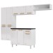 Cozinha de Aço Compacta Diamante 10 Portas 1 Gaveta Branco 818425 - Telasul