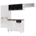 Cozinha de Aço Compacta Diamante 10 Portas 1 Gaveta Branco/Preto 818425 - Telasul