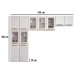 Cozinha de Aço Compacta Diamante 11 Portas com Vidro Branco 818461 - Telasul