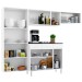 Cozinha de Aço Completa Diamante 14 Portas 3 Gavetas com Vidro Branco 818470 - Telasul