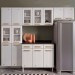 Cozinha de Aço Completa Diamante 14 Portas 3 Gavetas com Vidro Branco 818490 - Telasul