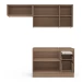 Cozinha Compacta Campanele 6 Portas 3 Gavetas Castanho/Cinza - Politorno