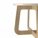 Mesa de Centro Jasmin 100% Mdf Off White/Carvalho - Artely Móveis
