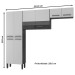 Cozinha Compacta Nala 8 Portas com Vidro Ripado 3d Nogueira/Off White - Kits Paraná