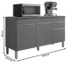 Balcão de Cozinha Line 150 Cm 3 Portas 1 Gaveta Supremo - Kits Paraná
