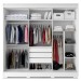 Guarda-Roupa Casal Detroit 3 Portas 3 Gavetas Branco - Fama Móveis