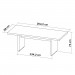 Mesa para Escritório Tamburato Charuto/Preto - Artany Móveis