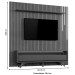 Estante para TV Até 75 Polegadas áustria 2 Gavetas com Led Cascata Naturalle/Off White 11767 - Mavaular