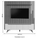 Estante para TV Até 75 Polegadas Grécia 4 Portas 1 Gaveta com Led Cascata Off White/Naturalle 11768 - Mavaular