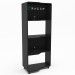 Estante para Livros Force Two 3 Prateleiras Preto/Verde - Politorno