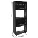 Estante para Livros Force Two 3 Prateleiras Preto/Verde - Politorno