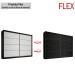 Guarda-Roupa Casal Sevilha 2 Portas 6 Gavetas Flex Preto/Branco - Mademarques
