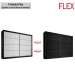 Guarda-Roupa Casal Sevilha 2 Portas 6 Gavetas Flex Preto/Branco - Mademarques
