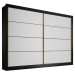 Guarda-Roupa Casal Sevilha 2 Portas 6 Gavetas Flex Preto/Branco - Mademarques