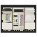 Guarda-Roupa Casal Argos 6 Portas 6 Gavetas 100% Mdf Preto/Off White - Mademarques