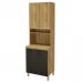 Torre Quente 4 Portas 3 Prateleiras Chumbo/Castani - Indekes
