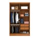 Guarda-Roupa Solteiro Amsterdam 4 Portas 2 Gavetas Cinamomo - Tcil Móveis