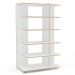 Estante para Livros Lis 6 Prateleiras Branco - Politorno