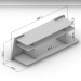Rack para TV Até 50 Polegadas Garden 3 Prateleiras Branco - Politorno