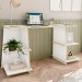 Mesa Escrivaninha Flora 4 Prateleiras Branco - Politorno
