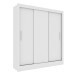 Guarda-Roupa Casal Valencia 3 Portas 4 Gavetas Neve - Tcil Móveis