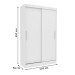 Guarda-Roupa Solteiro Firenze 2 Portas 2 Gavetas Neve - Tcil Móveis