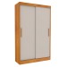 Guarda-Roupa Solteiro Firenze 2 Portas 2  Gavetas Cinamomo/Off White - Tcil Móveis