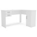 Mesa Escrivaninha Barcelona 1 Porta 2 Gavetas Branco - Politorno