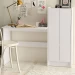 Mesa Escrivaninha Manaus 2 Portas 2 Prateleiras Branco - Politorno