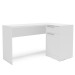 Mesa Escrivaninha Moscou 1 Porta 1 Gaveta Branco - Politorno